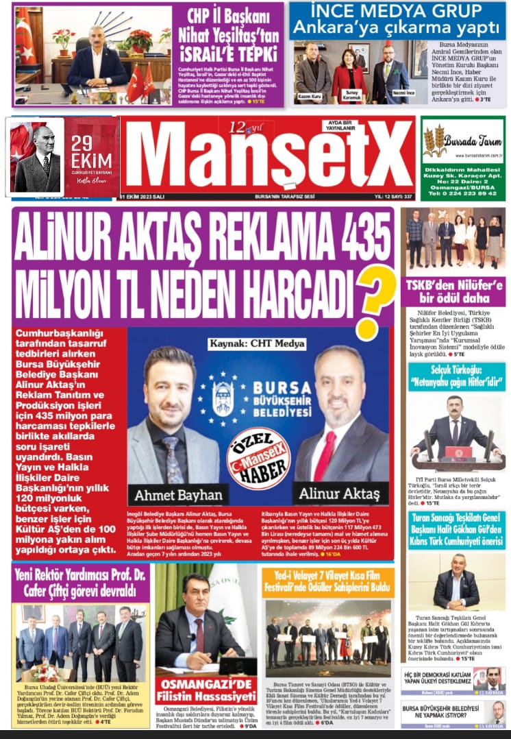 MansetX Gazetesi 337. Ekim Sayısı Çıktı